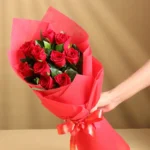 Classic 10 Red Roses Bouquet